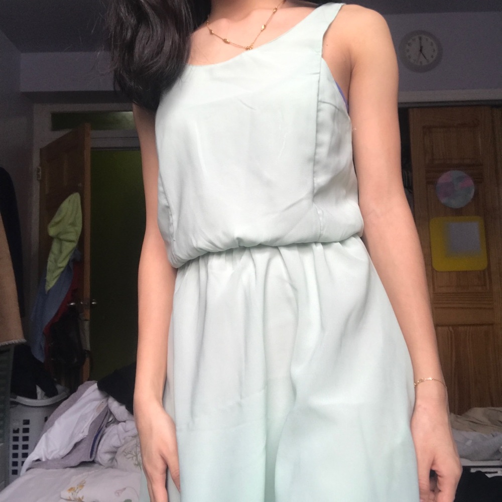 H&M mint green summer dress